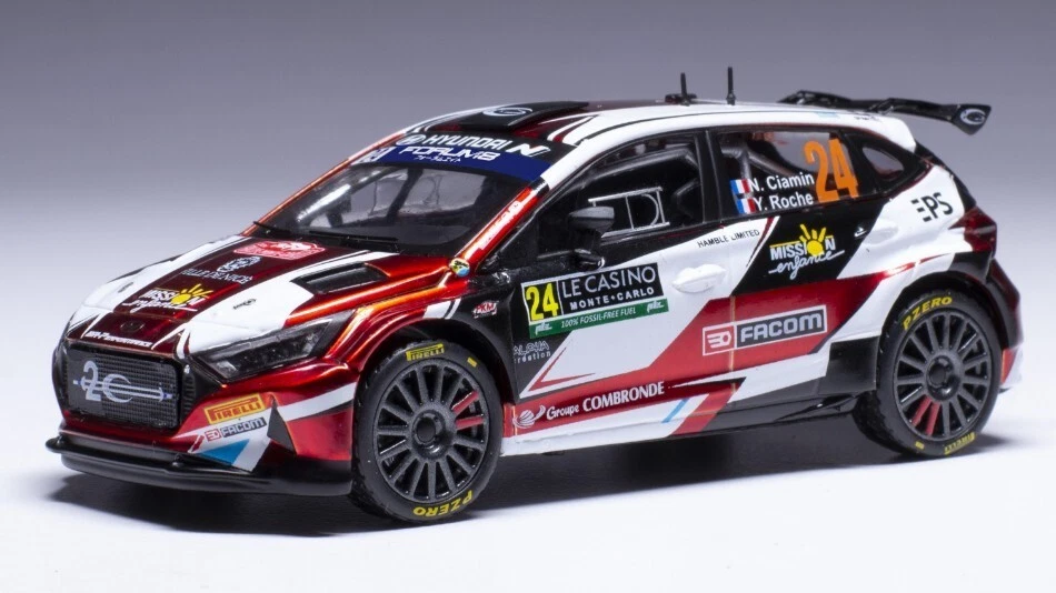 HYUNDAI i20 RALLY 2 N.24 RALLY MONTE CARLO 2024CIAMIN-ROCHE 1:43 - Immagine 1 di 1