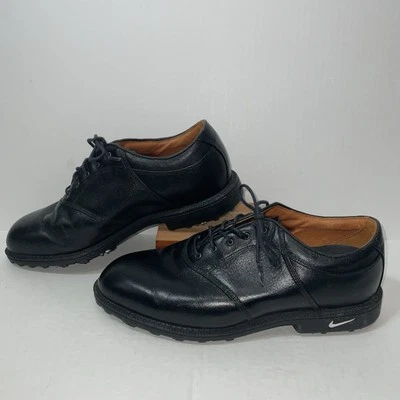 Vintage 2002 Nike Tradition Z Gore-tex Men’s US 8.5 Golf Shoe Leather Black - Image 1 of 4