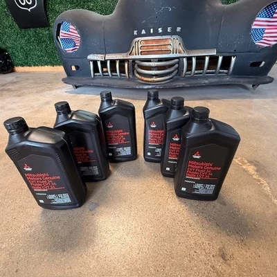 (6) Mitsubishi CVT Fluid J4 1 qrt Automatic Transmission MZ321212 same as dealer - Image 1 of 4