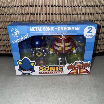 Mini figuras de metal Sonic & Dr. Eggman Sonic The Hedgehog paquete de 2 Kidrobot sellado Foto 1 de 4