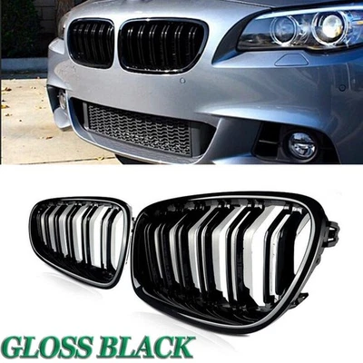 Glossy Black Front Kidney Grille For BMW 5 Series F10 F11 550i 535i 2010-2016 - Image 1 of 4