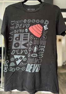 OFFICIAL CLUB DEVO VTG 2012 Tour Tee w/ COLLAGE OF EVERY DEVO LOGO! *MED* Shirt - Picture 1 of 6