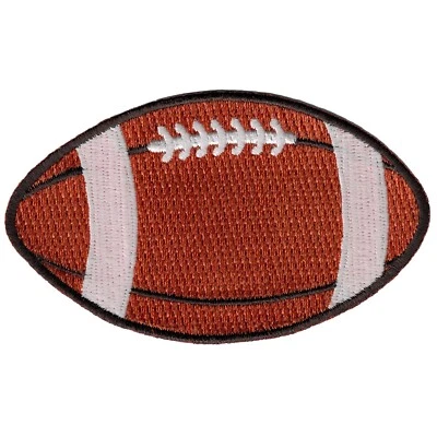 CYPRESS COLLECTIBLES INC. EMBROIDERED FOOTBALL PATCH iron-on SPORTS TEAM UNIFORM EMBLEM QUARTERBACK BALL