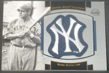 Babe Ruth 2003 Upper Deck Sweet Spot Classic Logo Patch #P-BR2 New York Yankees