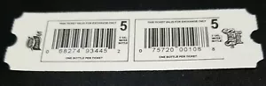 Polen Quellflasche & Nestle Flasche Wasserpfand Tickets - Bild 1 von 1