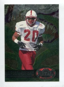 1997 Metal #192 Michael Booker Nebraska Cornhuskers Rookie - Picture 1 of 1