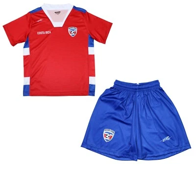 Arza Youth Soccer Uniform Costa Rica 100% Polyester Kids and Boy Red - Image 1 of 4