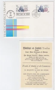 TurtlesTradingPost- Treaty USA & Sweden- 1983 #2036 - Both Country Stamps - Picture 1 of 2