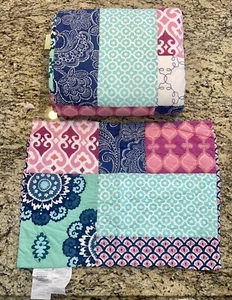 Pottery Barn Teen Reversible Patchwork TWIN Quilt Set Standard Sham RARE - Picture 1 of 9