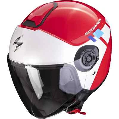 Scorpion Jethelm EXO-City II 2 Mall XXS Motorrad Helm rot-weiß-blau NEU - Bild 1 von 3