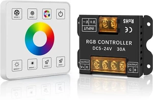 RGB LED Strip Controller 5V/12V/24V 30A LED Smart Touch Panel Dimmer Controller - Picture 1 of 14