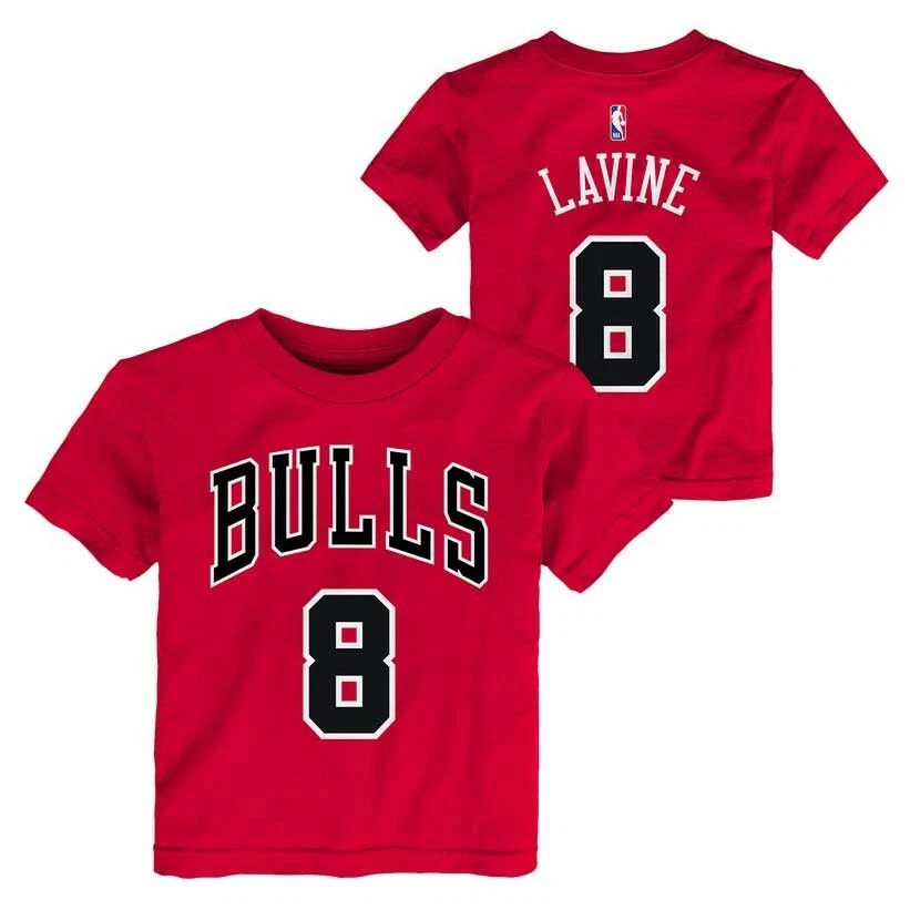 Nike Zach LaVine Chicago Bulls Red T-Shirt Toddler 4T (NWT) - Image 1 of 1