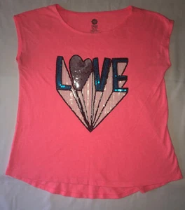 TOTAL GIRL Plus Size Short sleeve pink with sequins. LOVE Size XL 18.5 Plus - Picture 1 of 5