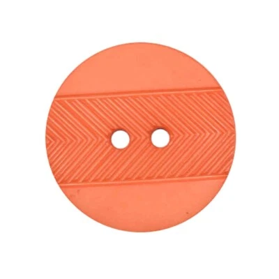 ORANGE CHEVRON 2 HOLE BUTTONS Sizes 13mm 15mm 18mm 23mm and 25 - Image 1 of 2