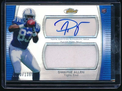 DWAYNE ALLEN 2012 Topps Finest Autographed Jumbo Relic Jersey Auto AJR-DA #/1368 - Image 1 of 2