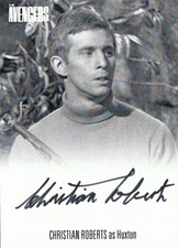 THE COMPLETE AVENGERS SERIES 2 - CHRISTIAN ROBERTS (HUXTON) AUTOGRAPH CARD AVCR1