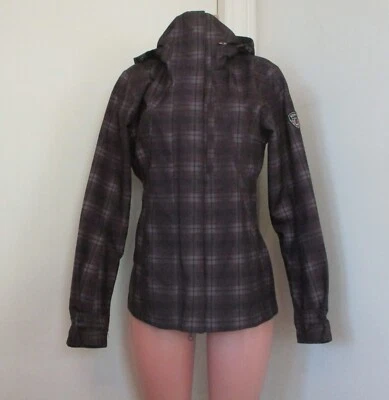 KERRITS PLAID EQUESTRIAN ALL WEATHER MID-LENGTH HOODED ZIP RIDING JACKET,  S - Image 1 of 4
