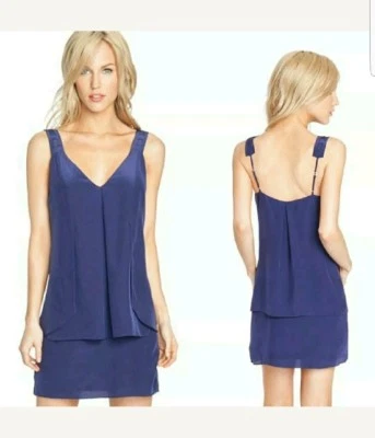 💋💋 Guess от Marciano 100% шелк синий Джинни скольжения платье 💋💋 - Изображение 1 из 4