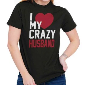 Funny Valentine's Day Gift Wife From Husband Womens Graphic Crewneck T Shirt Tee - Picture 1 of 9