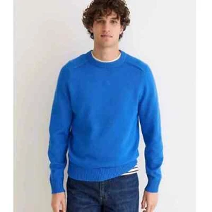 NUEVO $80 J Crew Heritage Algodón Cuello Redondo Suéter, Azul Arrecife BI841 - Talla M L XL - Imagen 1 de 2