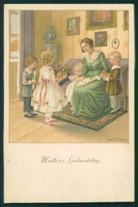 Artist Signed Pauli Ebner Children serie 1395 postcard TC2285 - Picture 1 of 2