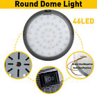 US Round Reading Roof Dome Ceiling Light Indoor Car Lamp For Trailer Lorry White