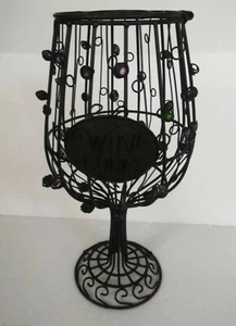 Rustic Metal Wine Bottle Cork Cage Container-Decorative Collectible-Rustic-Like - Picture 1 of 6