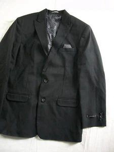 Boys Sz 18 Reg Black Suit Jacket / Blazer by VAN HEUSEN $85 Retail *NEW* - Picture 1 of 14