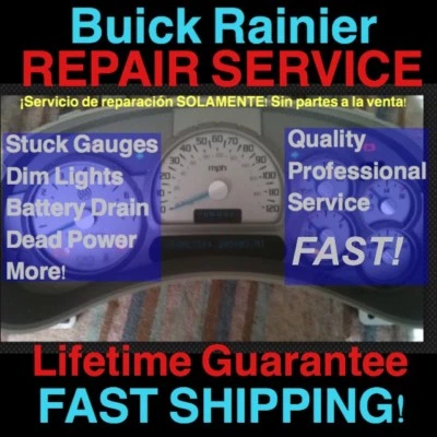 GM REPAIR SERVICE 2005 Buick Rainier Instrument Gauge Cluster 04 05 06 07 Foto 1 de 4