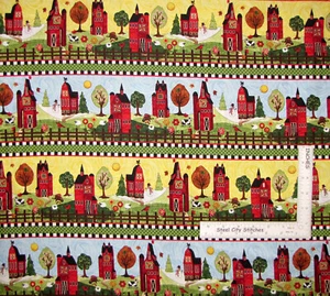 Primitive Farm Barn House Cotton Fabric Timeless Treasures C5238 By The Yard - Picture 1 of 1