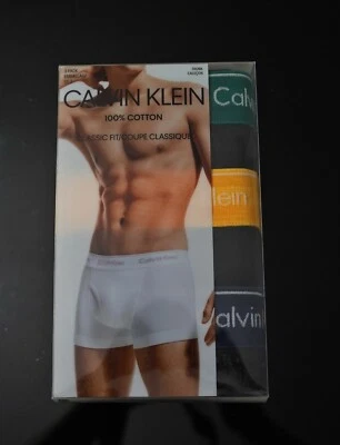 Calvin Klein Men's Underwear Cotton Stretch Brief Trunk Color Belt (3 pack) - Image 1 of 4
