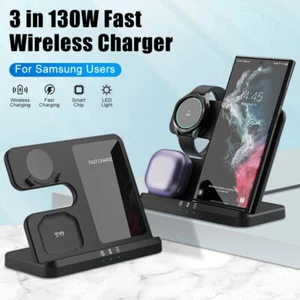 Wireless Ladestation für Samsung Galaxy S23 S22 S21 Ultra Watch Ladegerät 30W - Zdjęcie 1 z 10