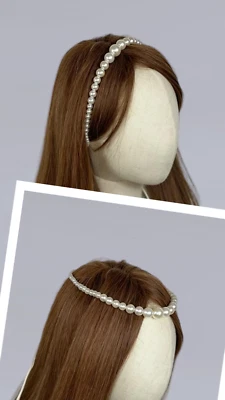 Kopfschmuck Haarschmuck Haarkranz Haargesteck zum Kommunionkleid weiß *42 - Bild 1 von 4