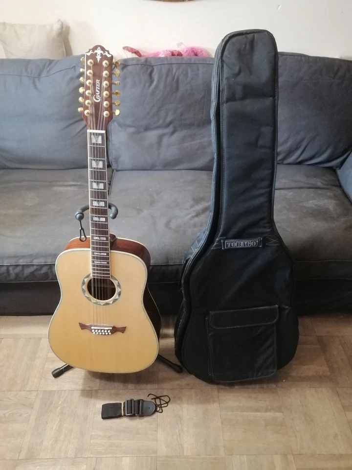 Crafter D-24-12 D-24-12 Handcrafted Korea 12 cordes Guitare Acoustic Sèche Folk - Photo 1/4