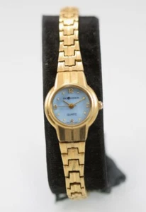 Sag Harbor Watch Women Stainless Gold Steel Water Resist Battery Blue MOP Quartz - Picture 1 of 6