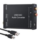 Koncentryczny konwerter gniazda słuchawkowego USB na SPDIF RCA i gniazda słuchawkowego 3,5 mm USB DAC optyczny A...