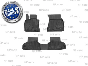 NEW LHD BLACK RUBBER FLOOR MATS CAR LINERS ALL WEATHER FOR BMW X6 F16 2014-2019 - Picture 1 of 4