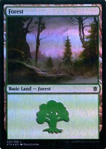 MTG - Khans of Tarkir - Forest #268 - Foil - Various conditions - Picture 1 of 1