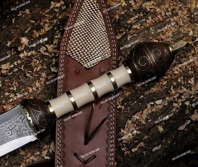 Espada romana/gladius/gladius de acero D2 totalmente grabada a mano con funda. Foto 1 de 4