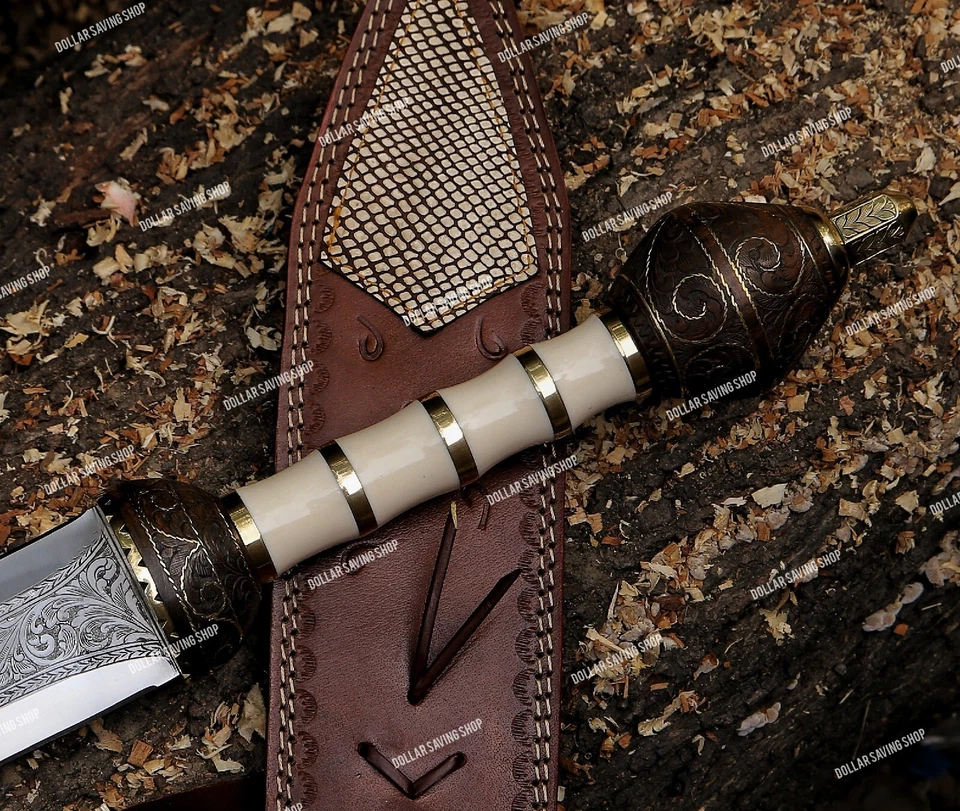 全手工雕刻 D2 钢角斗士/角斗士/罗马剑带鞘。 — 第 1/4 张图片