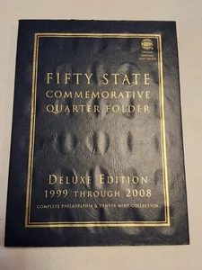 Whitman Fifty State Commemorative Quarter Folder Deluxe Edition 1999-2008 - Picture 1 of 10