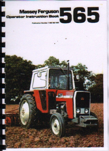 Libro manual de instrucciones para operador de tractor Massey Ferguson "565"