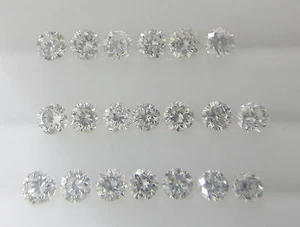 Natural Loose Brilliant Cut Diamonds 20pc 1.5mm VS G Clean White Round 0.015cts - Picture 1 of 4
