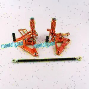 Rear Kit fit Honda CB400 VTEC1-4 Rearset Footpegs Race Orange GP Shift Aluminum - Picture 1 of 7