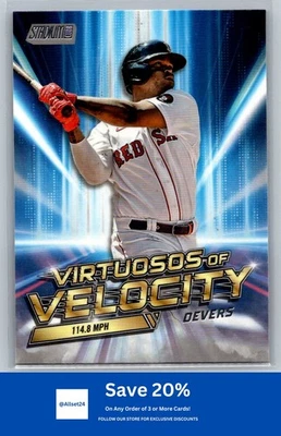 2023 Stadium Club #VV-16 Rafael Devers Virtuosos of Velocity Boston Red Sox I49 - Image 1 of 2