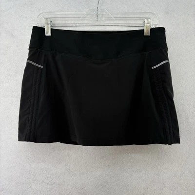 Lucy Tech Mujer’s Talla M Negra Tenis/Golf Falda Skort Ropa Deportiva Bolsillo Foto 1 de 4