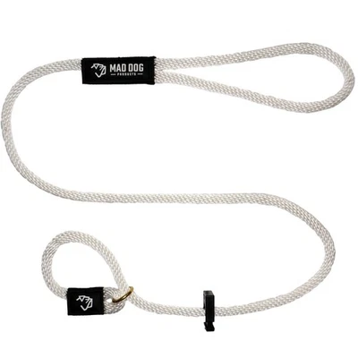 Correa inglesa Mad Dog Products 1/2” x 10’ cuerda blanca de firma Foto 1 de 4