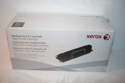 NEW Genuine Xerox Replacement for Lexmark Laser Printer Cartridge Black Toner - Image 1 of 4