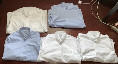 Bundle Lot L.L.Bean Men's Dress Button Shirts 100% Cotton Size 16 34 Traditional - Image 1 of 4