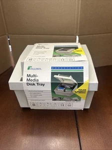 Fellowes Workstation Multi Media Disk Tray -Off White 1993 New Old Stock - Picture 1 of 6